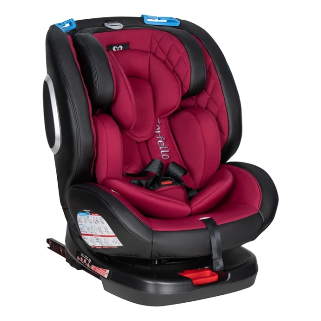 Автокресло детское Farfello ISOFIX YB102A(2) бордовый экокожа