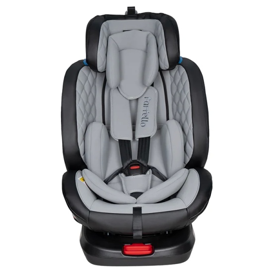 Автокресло детское Farfello ISOFIX YB102A(2) серый экокожа - 6