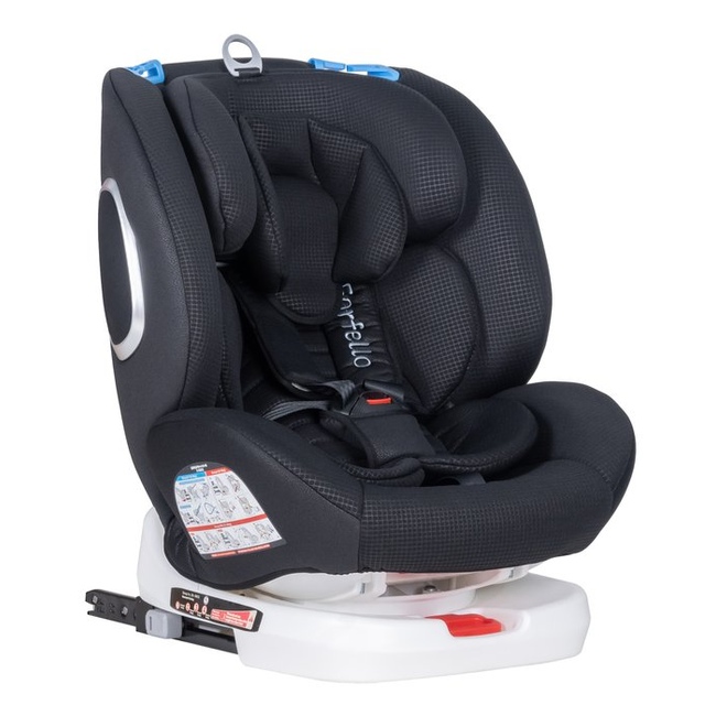 Автокресло детское Farfello ISOFIX YB102A(2) черный эко-кожа