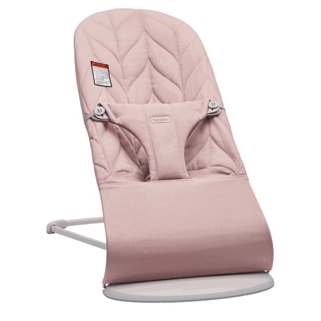 Шезлонг BabyBjorn Bouncer Bliss Cotton, Dusty pink