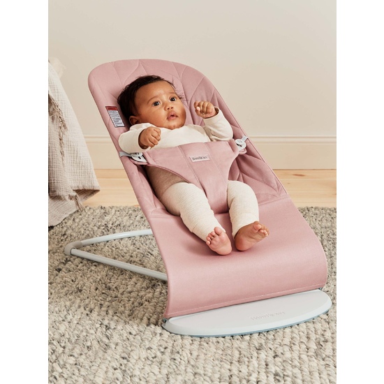 Шезлонг BabyBjorn Bouncer Bliss Cotton, Dusty pink - 1