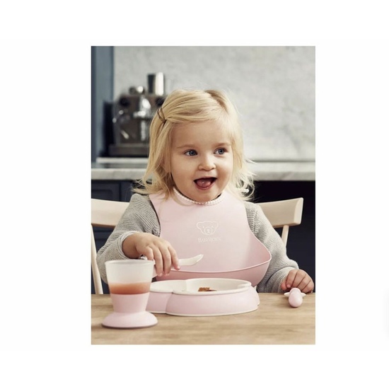 Нагрудник силиконовый Babybjorn Pink - 1