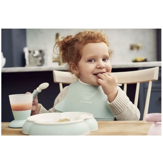Набор посуды для кормления BabyBjorn (5 пр.) Светло-зеленый - 8