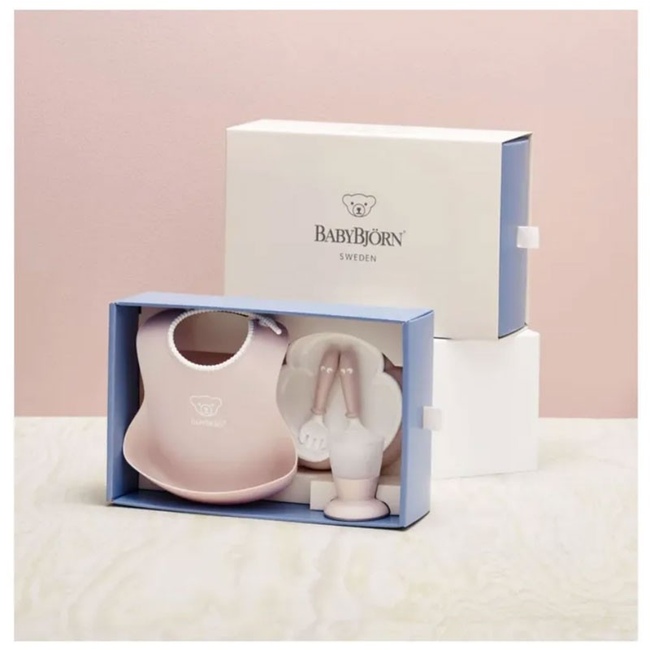 Набор посуды для кормления BabyBjorn (5 пр.) Розовый