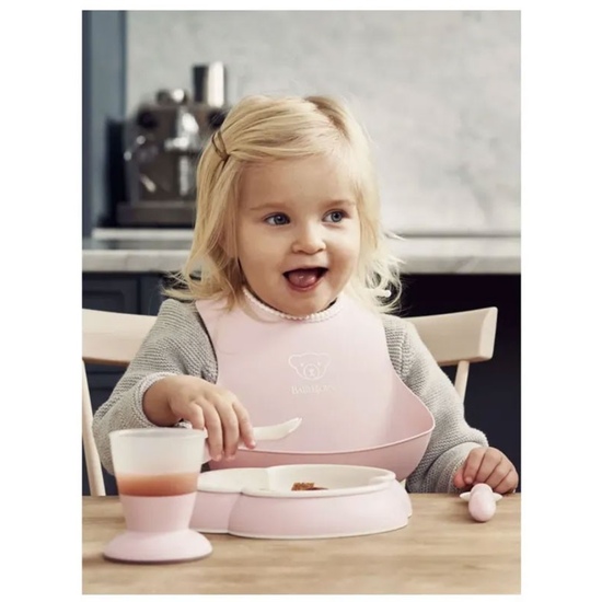 Набор посуды для кормления BabyBjorn (5 пр.) Розовый - 4