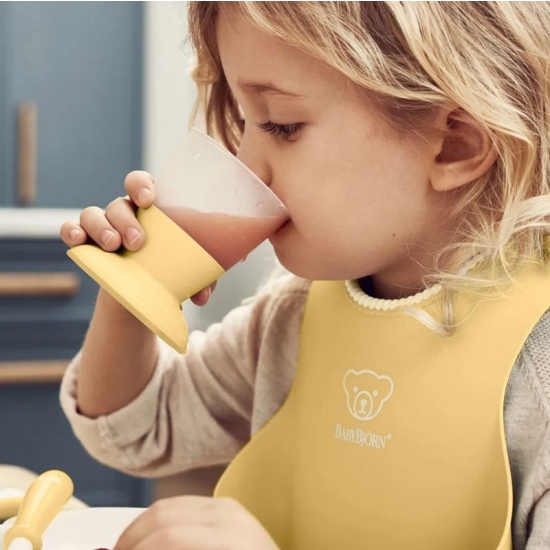 Нагрудник силиконовый Babybjorn Yellоw - 4