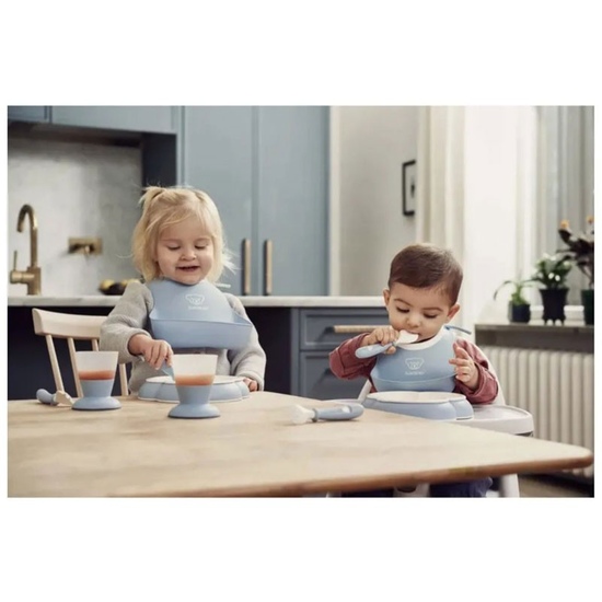 Нагрудник силиконовый Babybjorn Blue - 2