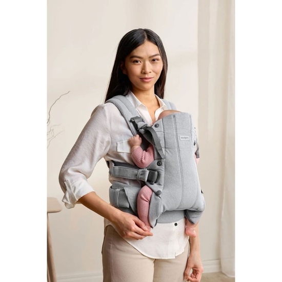 Эрго-рюкзак BabyBjorn Harmony Woven Light Grey Melange - 4