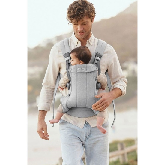Эрго-рюкзак BabyBjorn Harmony Woven Light Grey Melange - 6