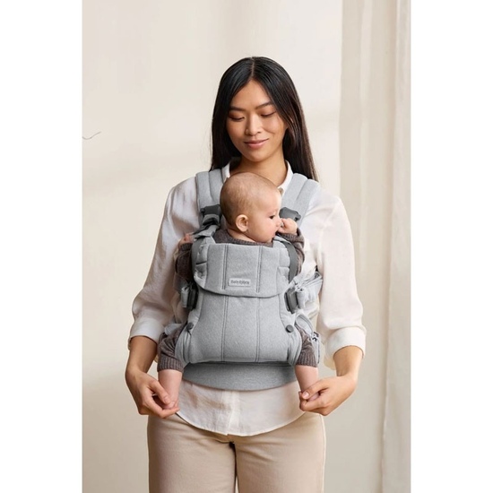 Эрго-рюкзак BabyBjorn Harmony Woven Light Grey Melange - 7