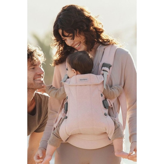 Эрго-рюкзак BabyBjorn Harmony Woven Light Pink Melange - 1