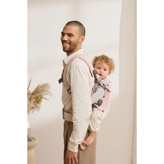 Эрго-рюкзак BabyBjorn Harmony Woven Light Pink Melange - 3
