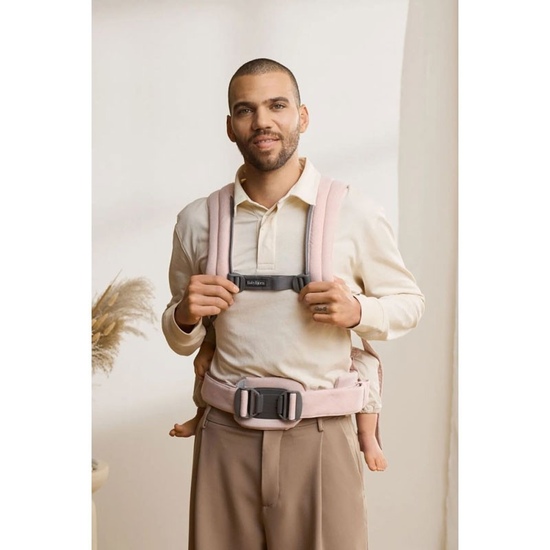 Эрго-рюкзак BabyBjorn Harmony Woven Light Pink Melange - 7