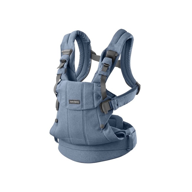 Эрго-рюкзак BabyBjorn Harmony Woven Blue Melange