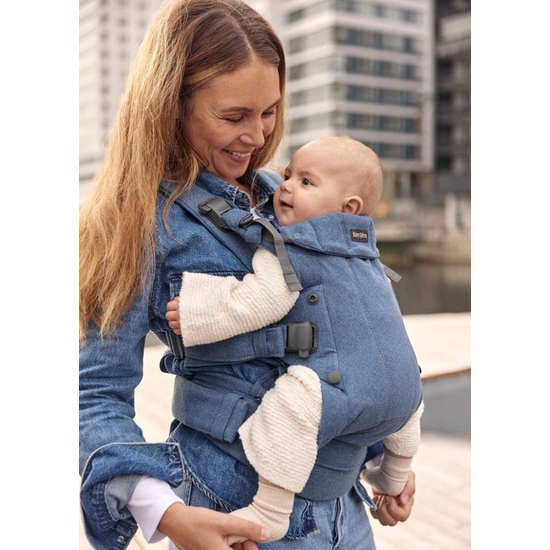 Эрго-рюкзак BabyBjorn Harmony Woven Blue Melange - 2