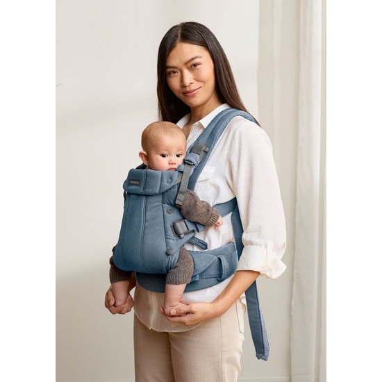 Эрго-рюкзак BabyBjorn Harmony Woven Blue Melange - 3