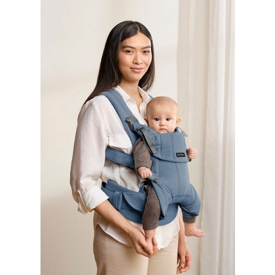 Эрго-рюкзак BabyBjorn Harmony Woven Blue Melange - 4