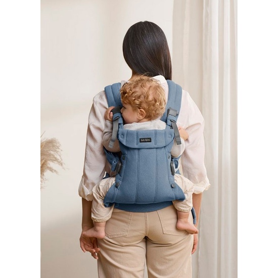 Эрго-рюкзак BabyBjorn Harmony Woven Blue Melange - 8