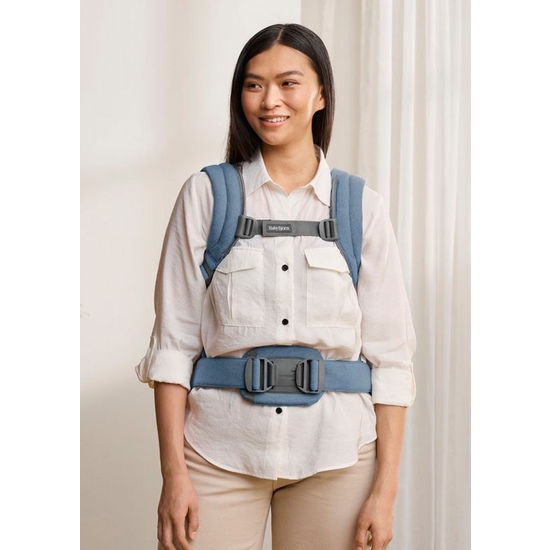 Эрго-рюкзак BabyBjorn Harmony Woven Blue Melange - 9