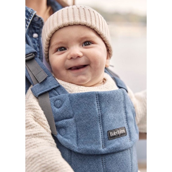 Эрго-рюкзак BabyBjorn Harmony Woven Blue Melange - 12