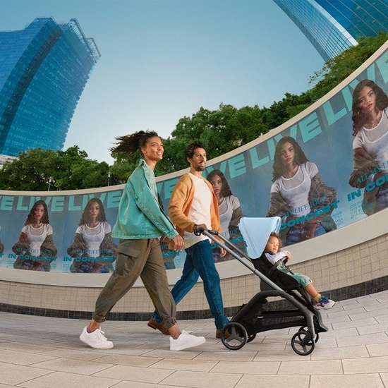 Коляска прогулочная Bugaboo Dragonfly Graphite Midnight Black/ Skyline Blue - 13
