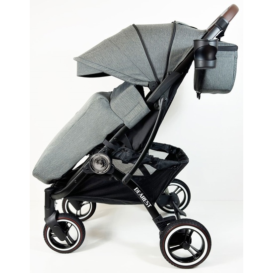 Прогулочная коляска DEAREST 820 Plus (2024) Серый/Черная рама - 2