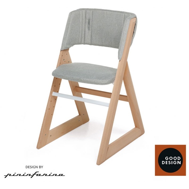 Растущий стул из бука Foppapedretti Stile Grey Melange
