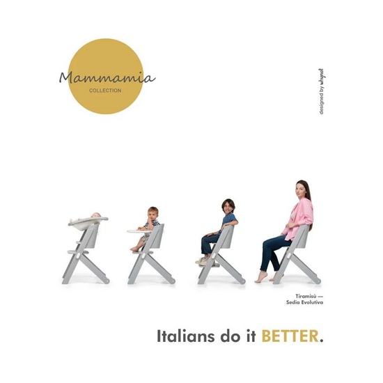 Растущий стул из бука Foppapedretti Tiramisu Perla - 4