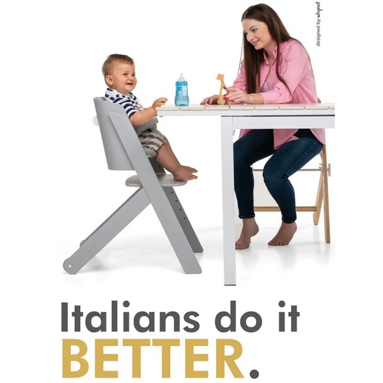 Растущий стул из бука Foppapedretti Tiramisu Perla - 5