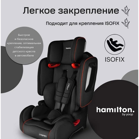 Автокресло Hamilton Cabrio neon red - 4