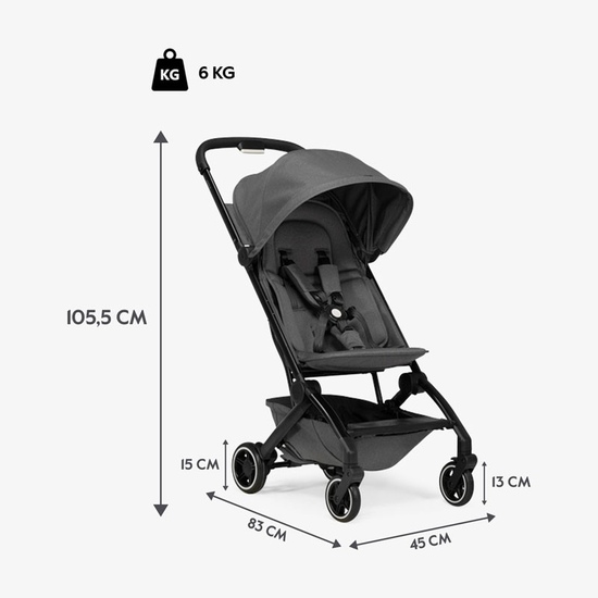 Коляска прогулочная Joolz Aer+ Amazing Anthracite 2024 года - 4