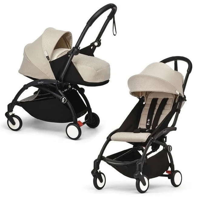 Коляска 2 в 1 Stokke YoYo³ Newborn pack Bonpoint чёрная рама