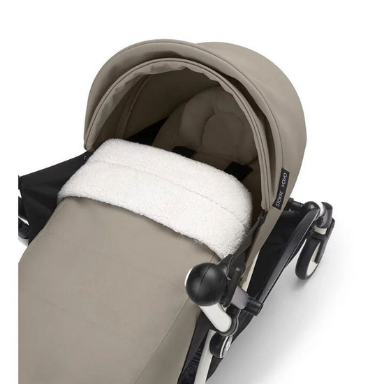 Коляска 2 в 1 Stokke YoYo³ Newborn pack Taupe белая рама - 2