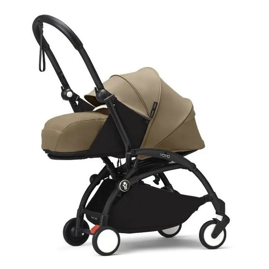 Коляска 2 в 1 Stokke YoYo³ Newborn pack Toffee чёрная рама - 2