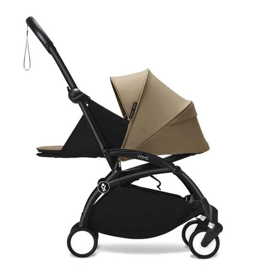 Коляска 2 в 1 Stokke YoYo³ Newborn pack Toffee чёрная рама - 3