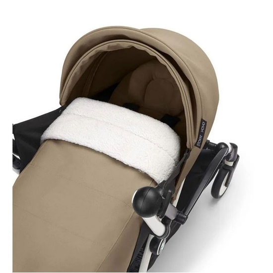 Коляска 2 в 1 Stokke YoYo³ Newborn pack Toffee белая рама - 2