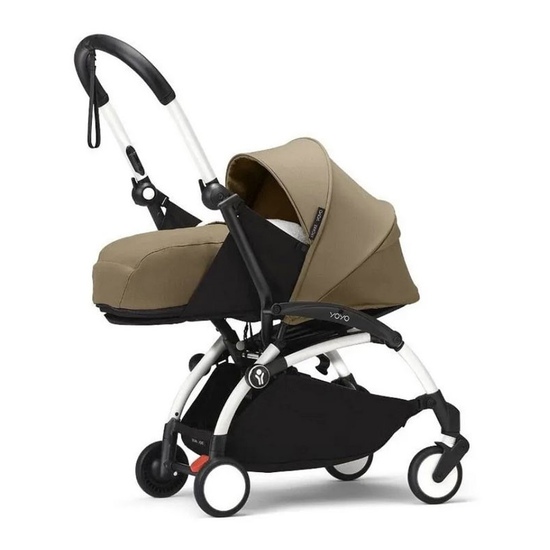 Коляска 2 в 1 Stokke YoYo³ Newborn pack Toffee белая рама - 1