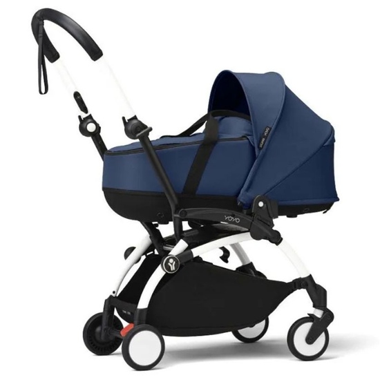 Коляска 2 в 1 Stokke YoYo³ Bassinet Air France белая рама - 1