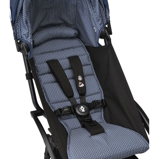 Коляска 2 в 1 Stokke YoYo³ Bassinet Air France чёрная рама - 3
