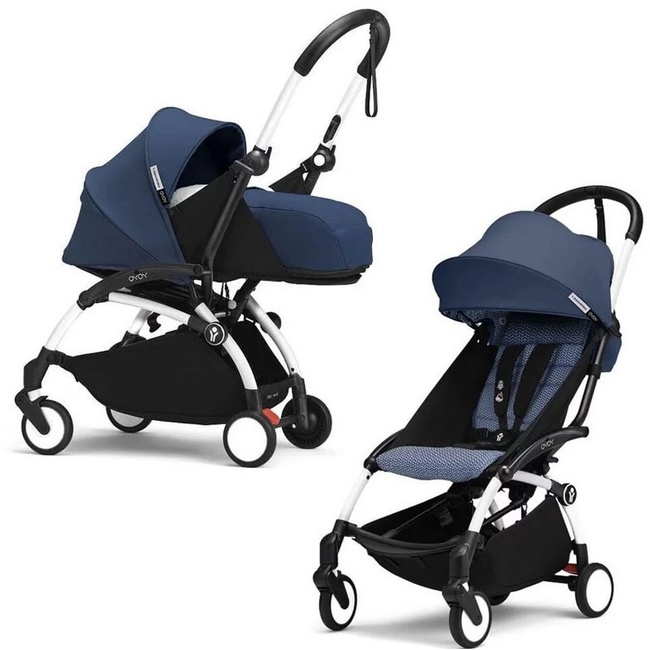 Коляска 2 в 1 Stokke YoYo³ Newborn pack Air France белая рама