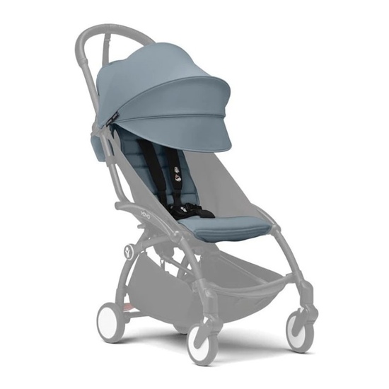 Прогулочная коляска Stokke Yoyo 3 Aqua шасси белый - 1