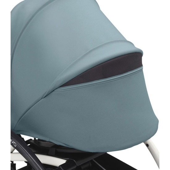 Коляска 2 в 1 Stokke YoYo³ Newborn pack Aqua белая рама - 3