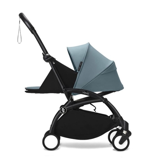 Коляска 2 в 1 Stokke YoYo³ Newborn pack Aqua чёрная рама - 2