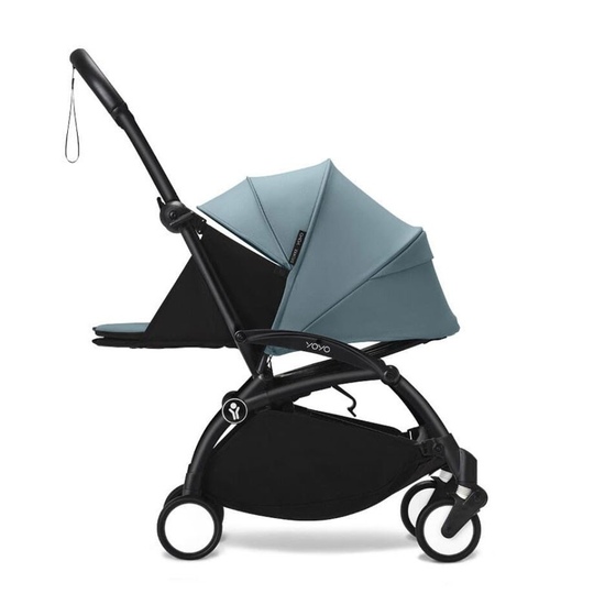 Коляска 2 в 1 Stokke YoYo³ Newborn pack Aqua чёрная рама - 3