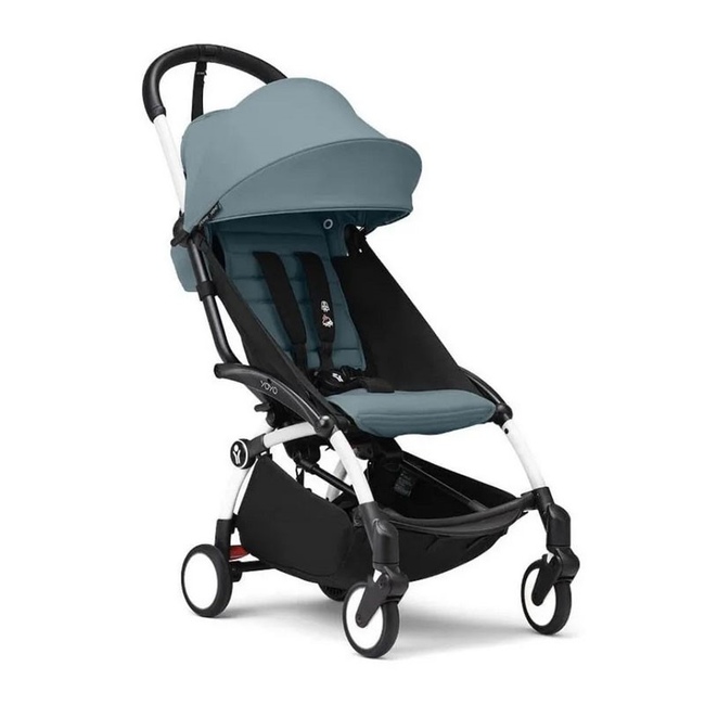 Прогулочная коляска Stokke Yoyo 3 Aqua шасси белый