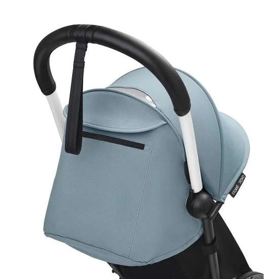 Коляска 2 в 1 Stokke YoYo³ Newborn pack Aqua белая рама - 5