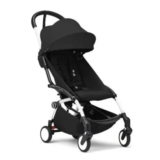 Коляска 2 в 1 Stokke YoYo³ Bassinet Black белая рама - 3