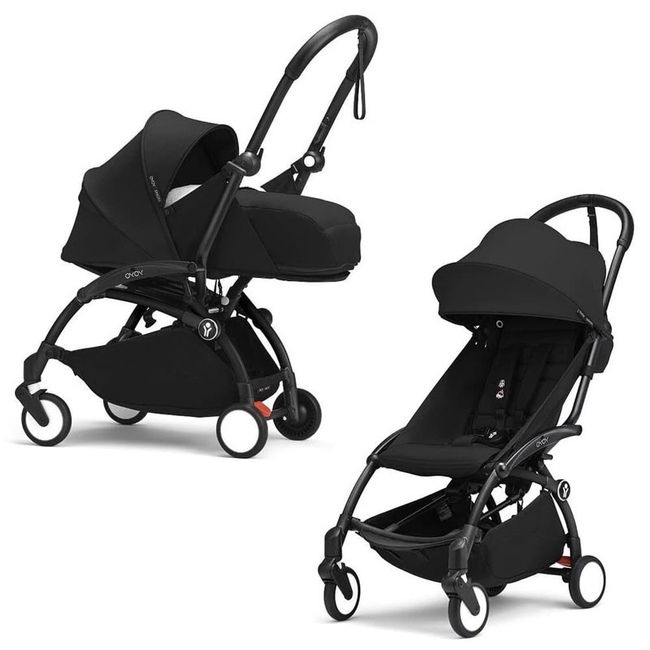 Коляска 2 в 1 Stokke YoYo³ Newborn pack Black чёрная рама