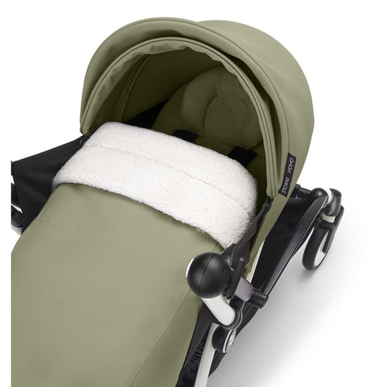 Коляска 2 в 1 Stokke YoYo³ Newborn pack Olive белая рама - 2