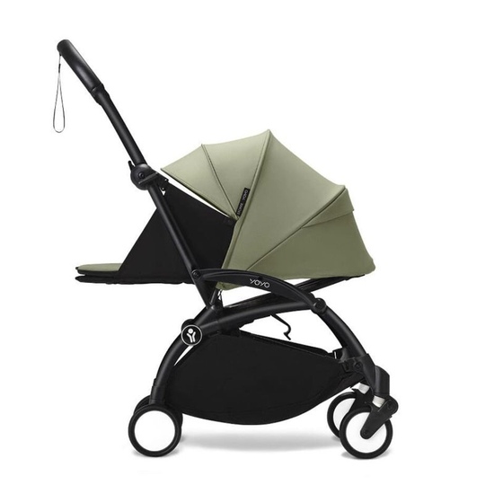 Коляска 2 в 1 Stokke YoYo³ Newborn pack Olive чёрная рама - 3